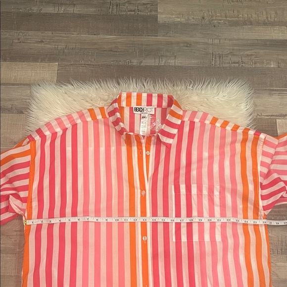 NWOT Beach Riot Alexa cotton button front coverup top LP - Picture 7 of 9